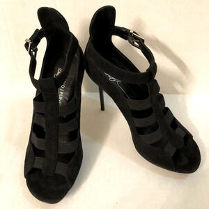 Donald J. Pliner Black Suede Stilettos Size 7